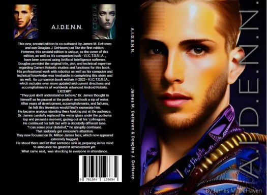 Read this Andriod Robot story first. Co-written by son Douglas.
Cover design by A.I.